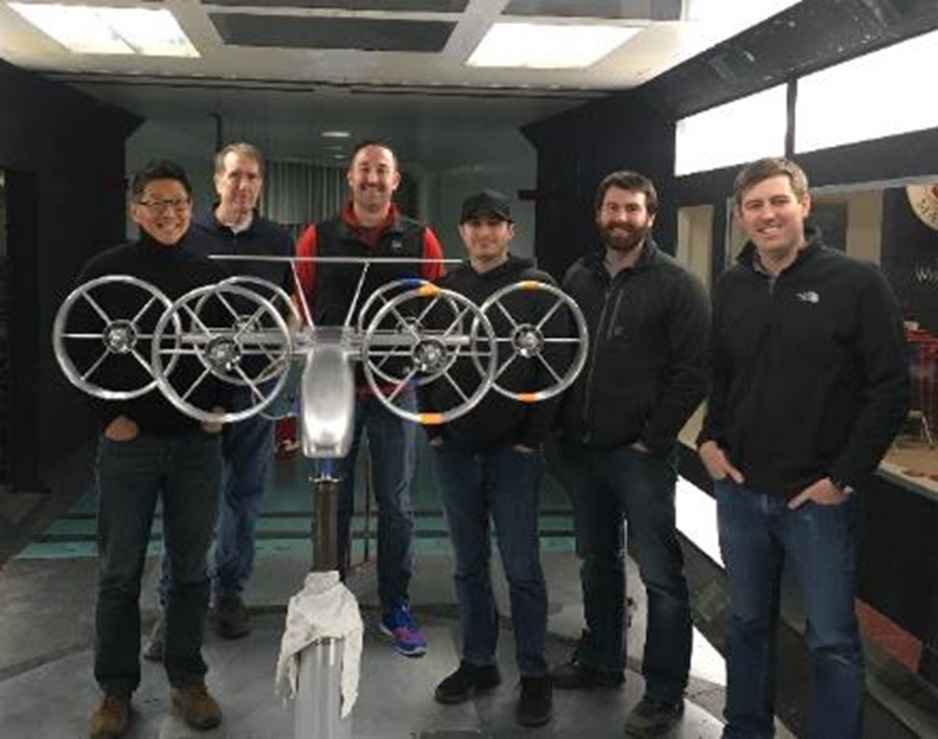 Bell Nexus wind tunnel subscale test.